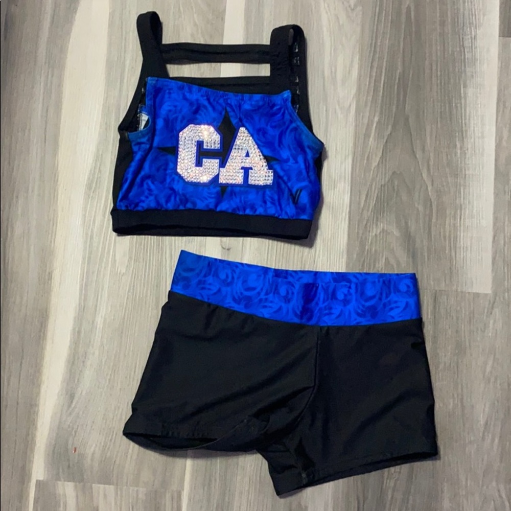 California all-stars sports bra and spandex set